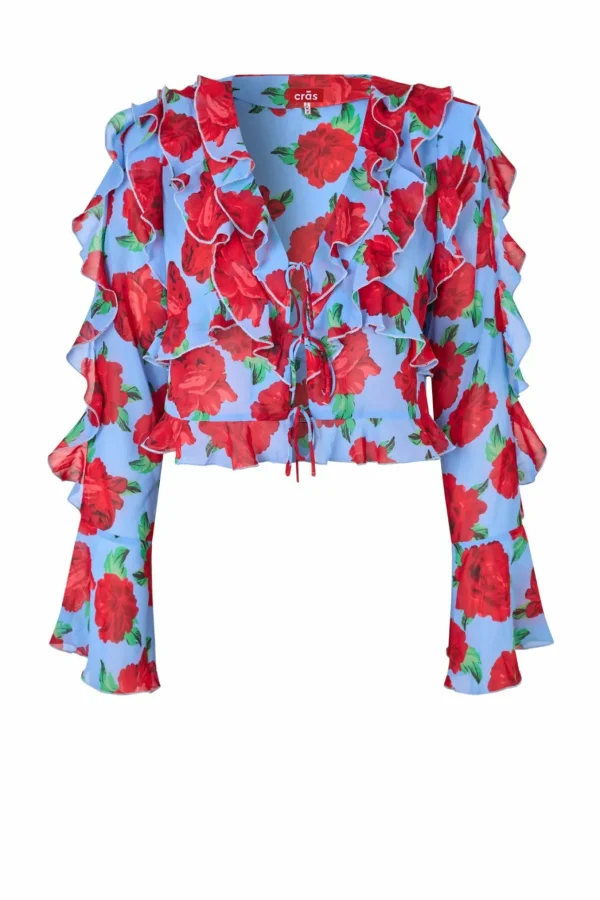 Cras Cph Bluser<Georgia Blouse - Blue Roses