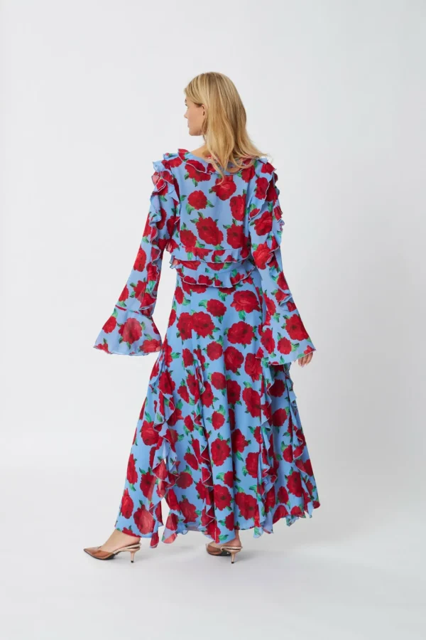 Cras Cph Bluser<Georgia Blouse - Blue Roses