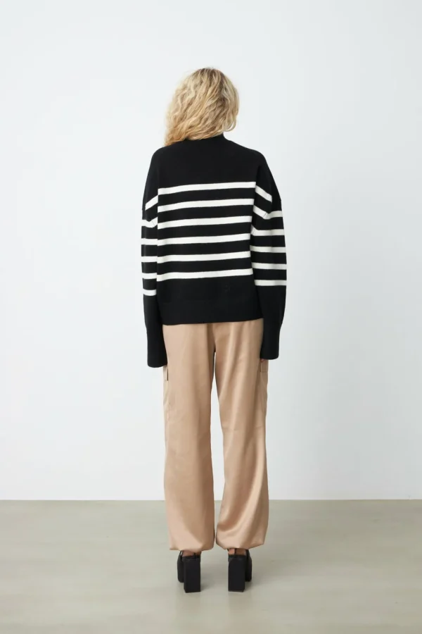 Cras Cph Strik<Isolde Pullover - Black/White