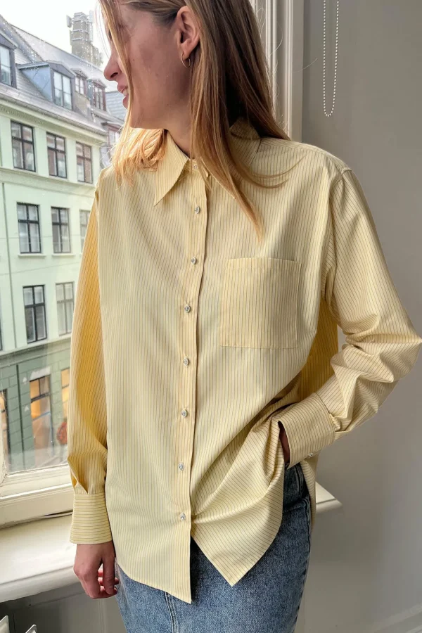 Cras Cph Skjorter<Ladycras Shirt - Yellow Stripe