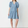 Cras Cph Kjoler<Leia Dress - Sparkle Denim