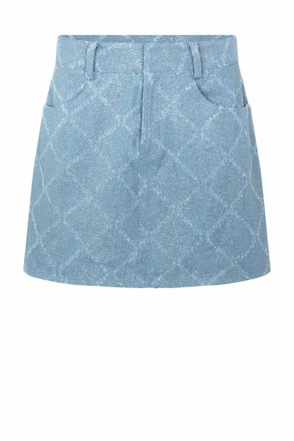 Cras Cph Shorts & Nederdele<Sparkle Skirt - Sparkle Denim