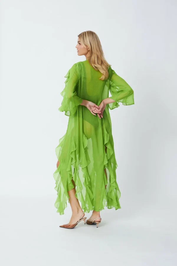 Cras Cph Kjoler<Valentina Kaftan - Macaw Green